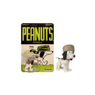 Re Action Peanuts 3.75 Inch Series 1 Raccoon Hat Snoopy Super 7