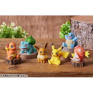 Pokemon Wood Sculpture Pack of 6 Gray Parka Service