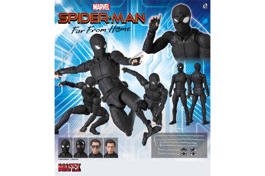 Mafex No.125 Far from Home Stealth Suit Man Height Spider Approx 150mm  Painted Action Figure