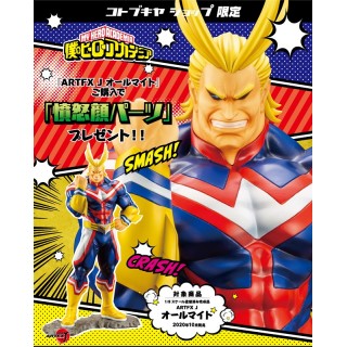 Artfx J My Hero Academia All Might Takara Tomy With Bonus Aggressive Face Parts Limited Edition Mykombini