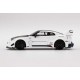 LB Silhouette WORKS GT Nissan 35GT RR Version 1 White 1/64 Sunrich Japan