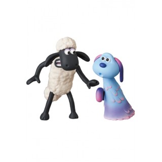 Ultra Detail Figure Wallace and Gromit No.593 UDF A Shaun the Sheep Movie Farmageddon Shaun and Lu La Medicom Toy