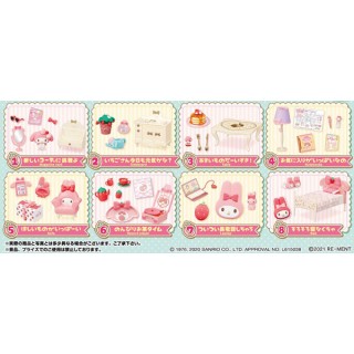My Melody and a Strawberry Room Pack of 8 RE-MENT