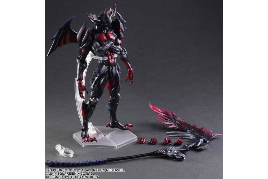 square enix monster hunter 4: diablos armor (rage version) ultimate play arts kai figure