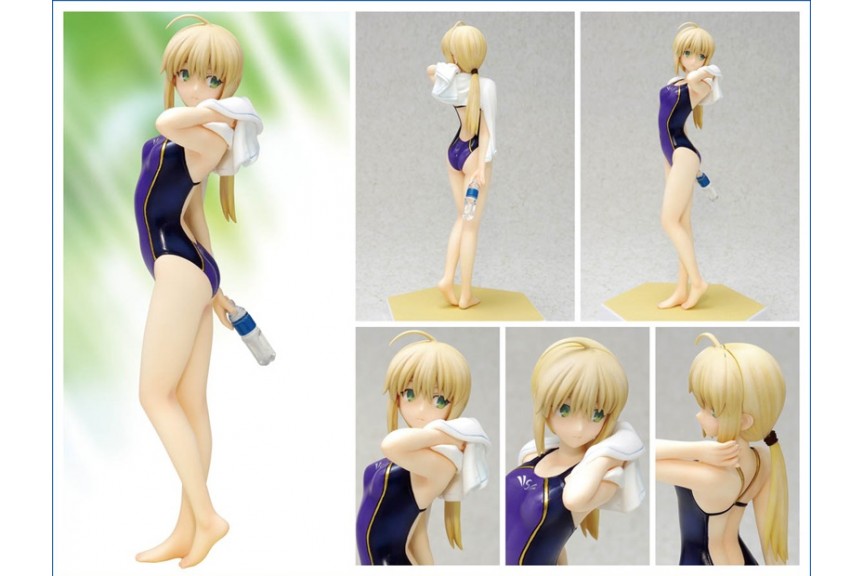 Wave Beach Queens Saber Fate/Zero Ver 1/10 Scale Figure from Japan
