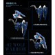 Crystal Envoy Unit 2 Mecha Wolf Warrior Mega Mode 1/72 Alloy Animester