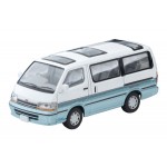 Tomica Limited Vintage NEO LV N208d Toyota HiAce Wagon Super Custom 1990 (White / Light Blue) Takara Tomy