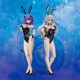 Hyperdimension Neptunia Black Heart Bare Leg Bunny Ver. 1/4 FREEing