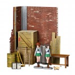 Girls und Panzer das Finale ARTPLA Garage Set Plastic Model 1/24 Kaiyodo