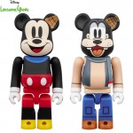 BEARBRICK Lonesome Ghosts - MICKEY MOUSE & GOOFY 2PCS SET (Lonesome Ghosts Ver.) Medicom Toy