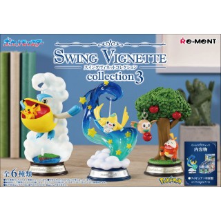 Pokemon SWING VIGNETTE Collection 3 Pack of 6 RE-MENT