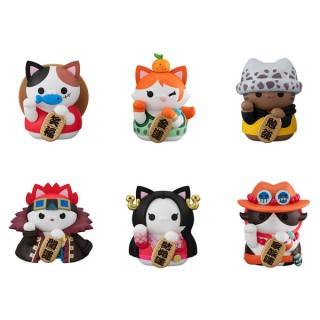 MEGA CAT PROJECT ONE PIECE NYAN PIECE NYAN! FORTUNE LUCKY*CAT PIRATES Pack of 6 MegaHouse