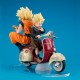 Desktop Real McCoy EX Dragon Ball Z Super Saiyan Son Goku & Super Saiyan Son Gohan & Bike MegaHouse