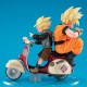 Desktop Real McCoy EX Dragon Ball Z Super Saiyan Son Goku & Super Saiyan Son Gohan & Bike MegaHouse