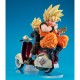 Desktop Real McCoy EX Dragon Ball Z Super Saiyan Son Goku & Super Saiyan Son Gohan & Bike MegaHouse