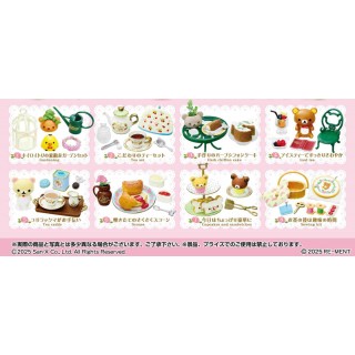 Rilakkuma Akogare no British Tea Time Pack of 8 RE-MENT