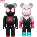 BEARBRICK Spider-Man Across the Spider-Verse SPIDER MAN & SPIDER GWEN 2PCS SET Medicom Toy