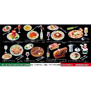 Petit Sample Series Small Street Corner Trattoria Pack of 8 RE-MENT