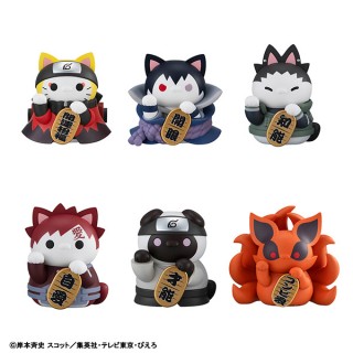 MEGA CAT PROJECT NARUTO Shippuden NYARUTO! Maneki-neko Fortune Uzumaki Naruto and Friends Arc Pack of 6 MegaHouse