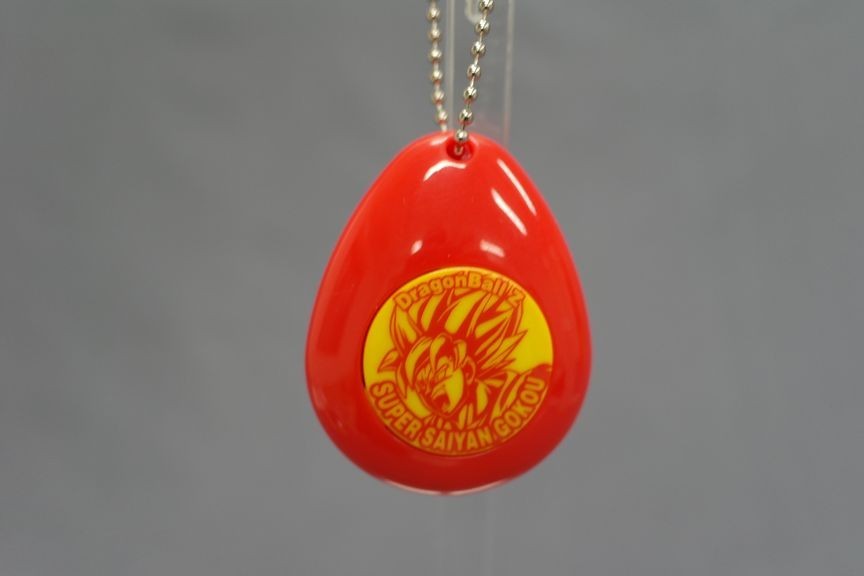 DRAGON BALL Z DBZ SOUNDROP KEYCHAIN GOKU COLOR WHITE BANDAI T1E
