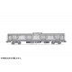 New Type Long Seat Interior Set Plastic Model 1/80 PM Office A
