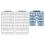Long Seat Interior Set A (Blue) for 4-door Car 2 Cars 1/80 PM Office A