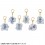 Acrylic Mascot Gintama Elizabeth 12 Zodiac spring&summer Pack of 6 MegaHouse