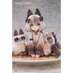 DLC SERIES TEA TIME CATS x SIAMESE CAT AZUKI NON-SCALE FIGURINE COLLABORATION SET RIBOSE