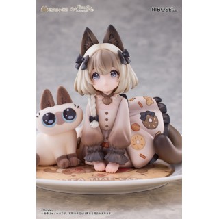 DLC SERIES TEA TIME CATS x SIAMESE CAT AZUKI NON-SCALE FIGURINE COLLABORATION SET RIBOSE