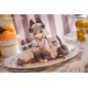 DLC SERIES TEA TIME CATS x SIAMESE CAT AZUKI NON-SCALE FIGURINE COLLABORATION SET RIBOSE