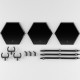The Simple Stand x3 BLACK (for Figures and Models) Hex Type Good Smile Company