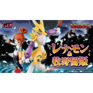 Digimon Tamers G.E.M Series Renamon & Makino Ruki Limited Megahouse