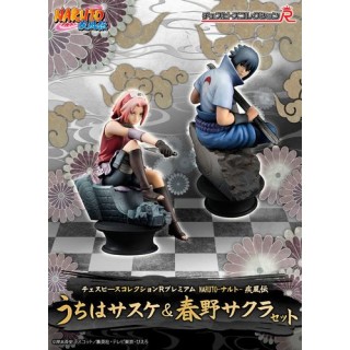 Naruto Chess Piece Collection R Premium Sasuke Uchiha and Sakura Haruno