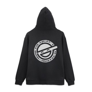 Ghost in the Shell STAND ALONE COMPLEX The Laughing Man Zip Hoodie BLACK (L Size) COSPA