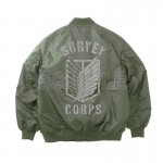 Attack on Titan Survey Corps MA 1 Jacket Ver.2.0 MOSS L size COSPA