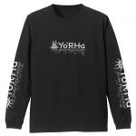 NieRAutomata Ver1.1a YoRHa Military Force Ribbed Long Sleeve T shirt BLACK (L Size) COSPA