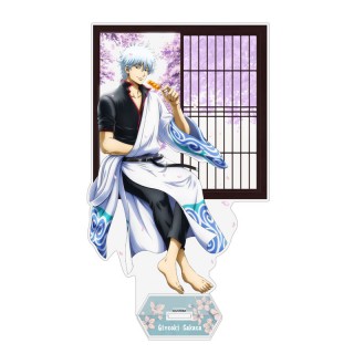 Gintama New Illustration Gintoki Sakata Acrylic Stand Glimpse of Scenery Through a Little Window Ver. (Large) COSPA