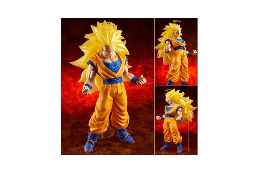 18” Inch Tall HUGE Gigantic Series Goku Super Saiyan 3 Painted X