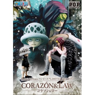 One Piece Portrait Of Pirates Pop Corazon And Law Megahouse Limited Edition Mykombini