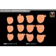 MSG MEGAMI DEVICE M.S.G 08 FACE SET BUSTER DOLL SKIN COLOR E 1/1 Kotobukiya