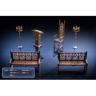 Church Situation 1/12 Diorama Accessory Set KAWA DESIGN