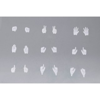 MSG Megami Device M.S.G 09 Hand Set White 1/1 Kotobukiya