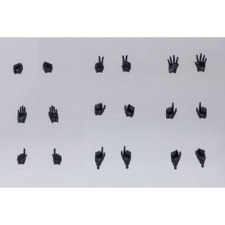 MSG Megami Device M.S.G 09 Hand Set Black 1/1 Kotobukiya