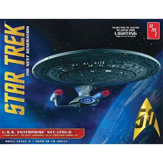New Star Trek NCC-1701-D U.S.S Enterprise Clear Edition Plastic Model 1/1400 AMT