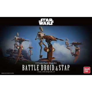 Star Wars Plastic Model Kit 1/12 BATTLE DROID AND STAP Bandai