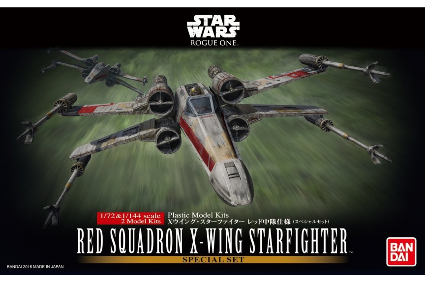 Bandai 1/72 & 1/144 Star Wars Red Squadron X-Wing Starfighter Special Set