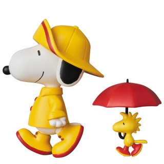 Ultra Detail Figure No 377 Udf Peanuts Series 7 Rain Coat Snoopy Woodstock Medicom Toy Mykombini