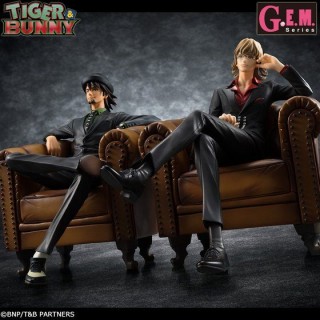 G.E.M. series TIGER & BUNNY SOC (Sit On Chair) set of Kotetsu T. Kaburagi & Barnaby Brooks Jr. Megahouse Limited