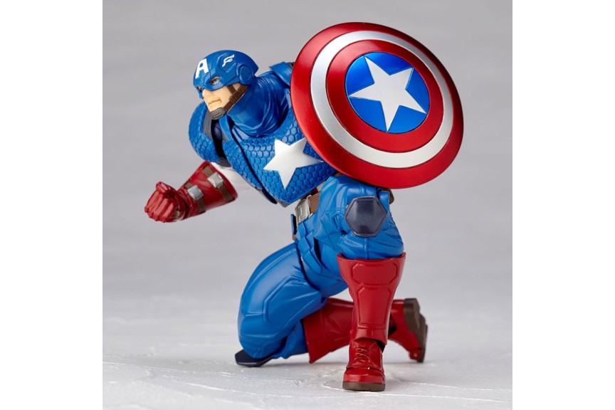 Kaiyodo Revoltech Amazing Yamaguchi Captain America Action Figure Toy hot Box N! 