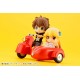 Cu-poche Extra Motorcycle & Sidecar (Cherry Red)